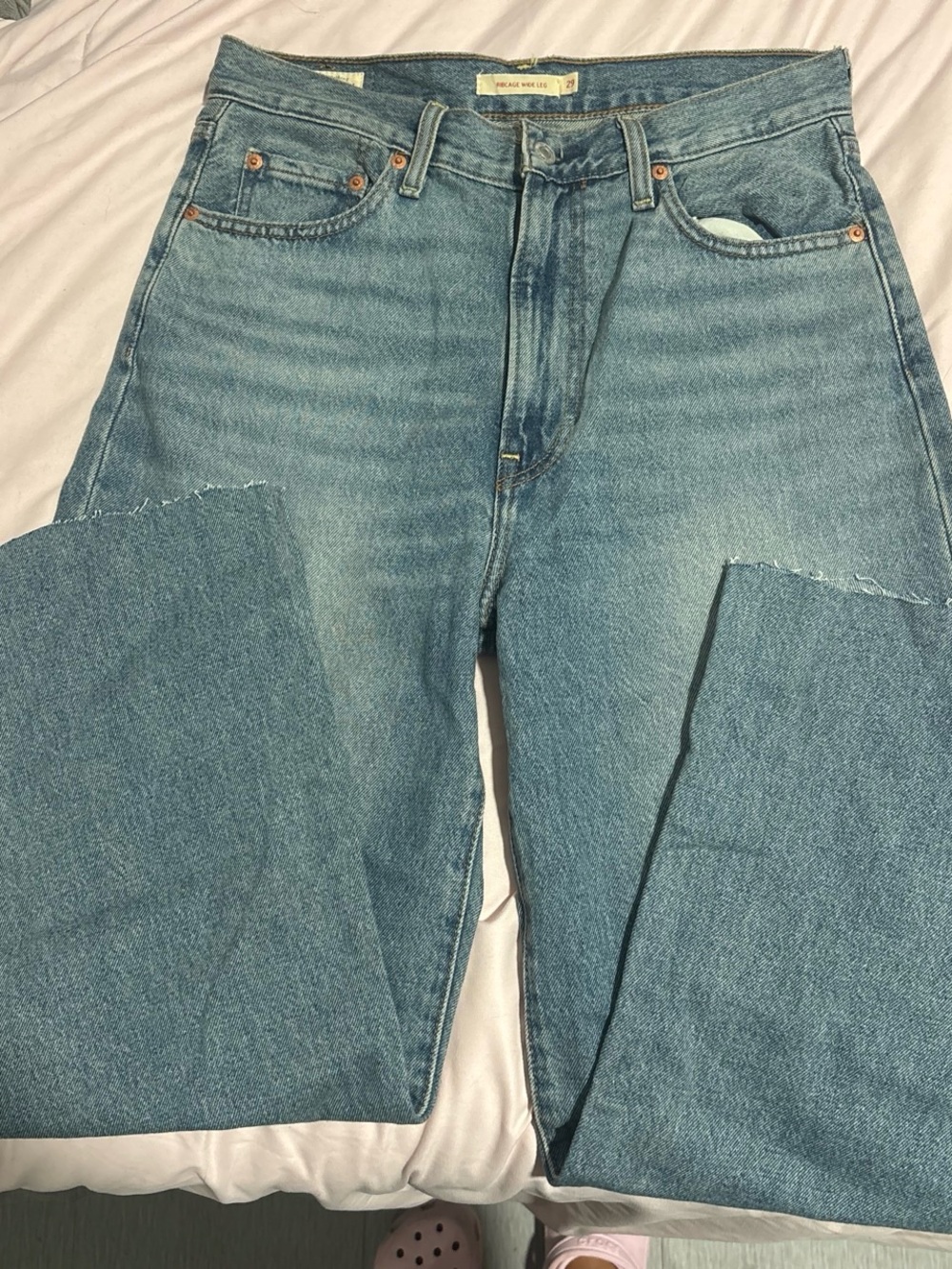 levi jeans style ribcage wide leg